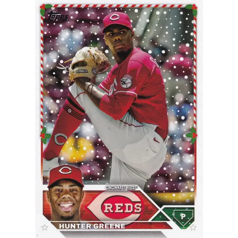 2023 Topps Holiday Hunter Greene H13 Cincinnati Reds